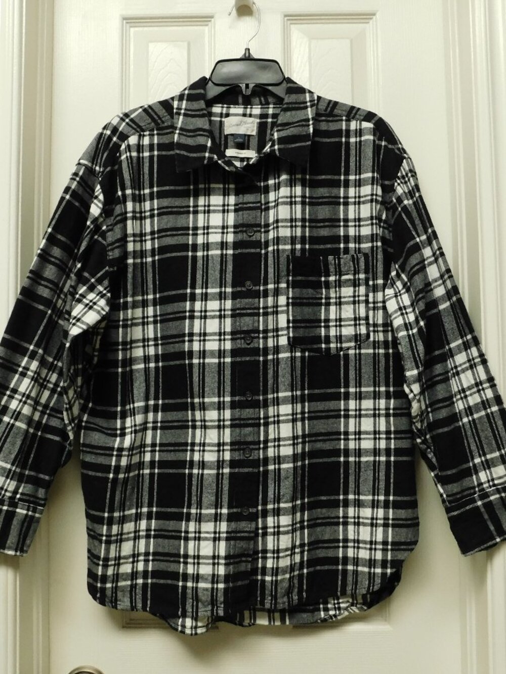 UNIVERSAL THREAD Womens Plaid Flannel Button Up Shirt Jacket Oversized Large